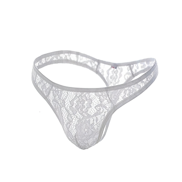 Sexy Men's G-String Lace Underwear Panties / Hollow Out T-Back Transparent Panties for Men - EVE's SECRETS
